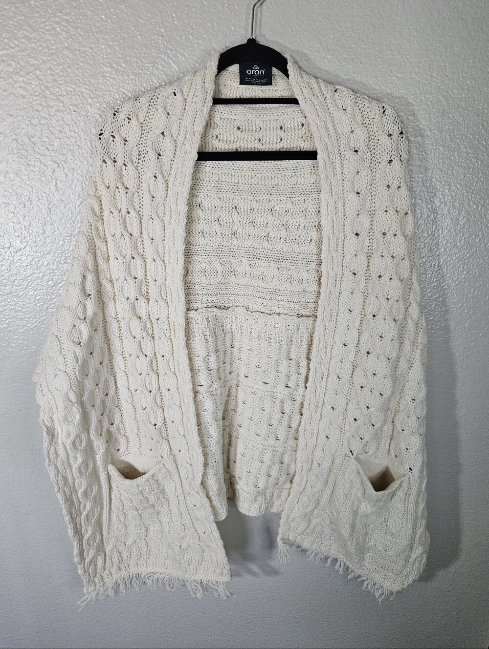 Aran Woolen Mills Irish Wool Wrap Size OS